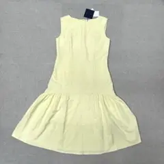★新品★ OPAQUE.CLIP フリルワンピース　ノースリーブ　イエロー