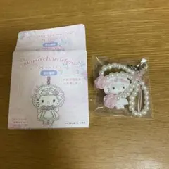サンリオ　シークレットストラップ　ホワイトフリル　ハローキティ