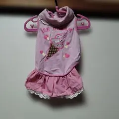 アイスクリームデザイン犬服 ピンクのサムネイル