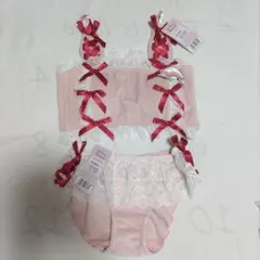 新品　真夜中のメロクロ　マイメロディ　ボア　チューブブラ　ショーツ　Lサイズ　①