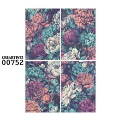 00752 コラージュ素材 12枚 ペーパー/ステッカー CREARTISTZ