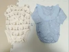 スヌーピーのベビー肌着 と星座柄ボディスーツ 70cm