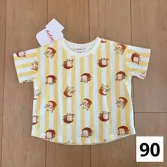 新品　パンどろぼう　ストライプTシャツ　90