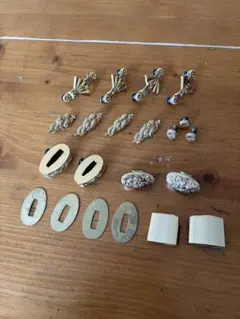 昭和レトロ 真鍮 額釘 古金物 アンティーク 42個 フック ハンギング