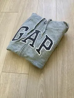 ジップアップパーカー グレー