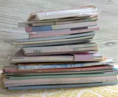 【断捨離】コラージュ素材 紙モノ まとめ売り 在庫処分 4種 88点 レトロ 紙モノ 紙素材 コラージュ素材