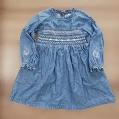 SLAP SLIP 刺繍入りデニムワンピース 120cm