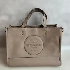 【美品★】コーチ coach デンプシートート トートバッグ ベージュ
