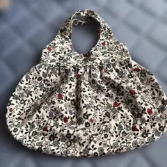 和布　花柄エコバッグ 約50cm×40cm