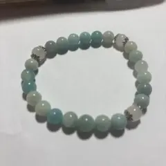 ブルー多めの翡翠ブレス