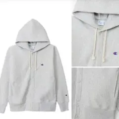 Champion リバースウィーブ スナップフーデッドスウェットシャツ XL