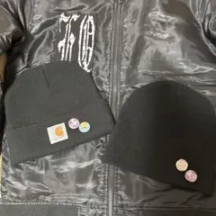 Carhartt ビーニー ec melodi 缶バッチ