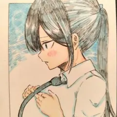 【Yokogao】オリジナル 手描き アナログイラスト はぴねすてら