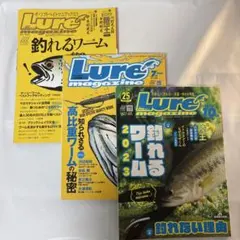 【美品】Lure magazine　ルアー・マガジン ワーム特集 ３冊セット