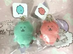 ナガノ　カラーなナガノのくまマスコット　ピンク　　ミントグリーン2点セット