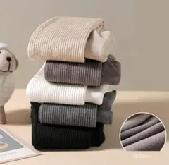 ホワイト 裏起毛 タイツ