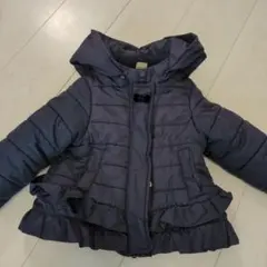 ネイビー フリル付きアウター