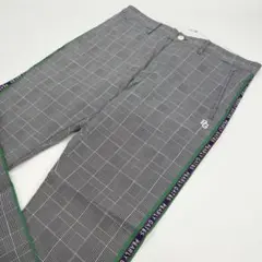 美品　パーリーゲイツ ゴルフパンツ チェック グレー 6 LL 30周年　809 美品 パーリーゲイツ ゴルフパンツ チェック グレー 6 LL 30周年 809