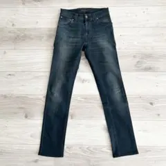 Nudie Jeans THIN FINN 濃紺 ストレッチスキニーデニム　25