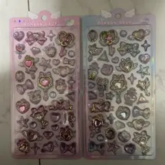 ボンボンドロップ ステッカーセット 2枚 まじかるレインボー まじかるピンク