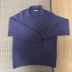 GU パープル ニットセーター Sサイズ