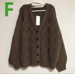 aliciaPAGEBOY ケーブルVネックカーディガン