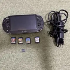 SONY PS Vita 本体 充電器・ゲームカード付き