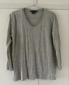 Ralph Lauren Sport 杢グレー Vネック カットソー Lサイズ
