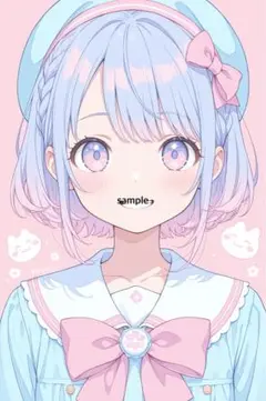m1532 AIイラスト　かわいい　A4ポスター