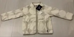 【新品未使用】ユニクロ　マリメッコ　フリースジャケット 100cm ライトグレー