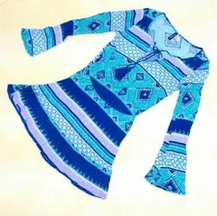 【563】ワンピース スカイブルー 長袖