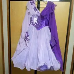社交ダンス用ドレス 紫と薄紫