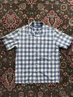 90s polo ralph lauren オープンカラー ブロック シャツ M