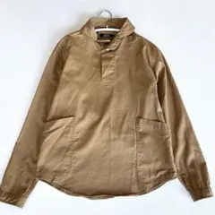 【メンズM】LOLO　ロロ　プルオーバー　シャツ　LS-3　キャメル　ブラウンのサムネイル