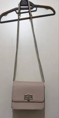 ZARA チェーン ショルダーバッグ ピンク