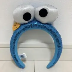 USJ ユニバ クッキーモンスター カチューシャ スパンコール セサミストリート