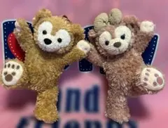 あづさ様専用 ダッフィー＆シェリーメイ ポーチサイズ ぬいぐるみ ポーズ 自立