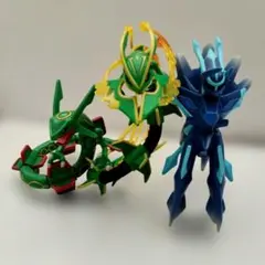 モンコレ ディアルガ レックウザ メガレックウザ ポケモン 3体
