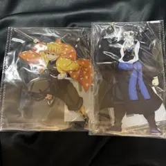 鬼滅の刃 アニプレックスオンラインくじ 善逸 獪岳 アクスタ 2種セット