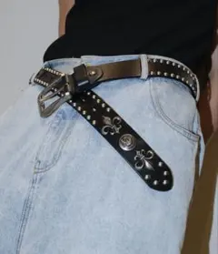 G.E.E.K スタッズベルト　レザー DROPベルト