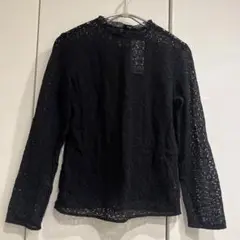 UNIQLO レース　ブラウス　黒