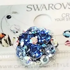 SWAROVSKI 青系 ブローチ
