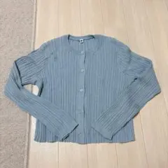 UNIQLO GIRLS ウォッシャブルニットリブカーディガン、160