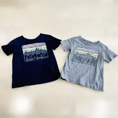 【お値引き可】patagonia Tシャツ 2色セット 100cm 黒・グレー