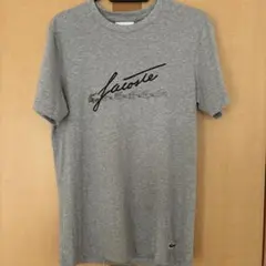 LACOSTE ロゴプリント Tシャツ グレー