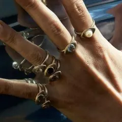 8uede スウェード Exa Pieco Ring 美品