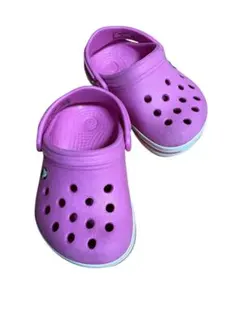 セール!crocsクロックスサンダルc4/c5 12〜13cmピンク