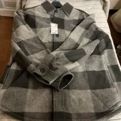 UNIQLO グレーチェック柄ジャケット Lサイズ