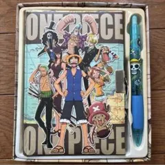 원피스 ONE PIECE 鍵付き日記帳 ノート メモ帳 ペンセット ルフィ