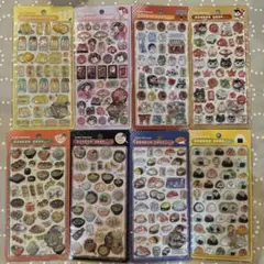 ボンボンドロップシール　和柄　舞妓　他　8セット